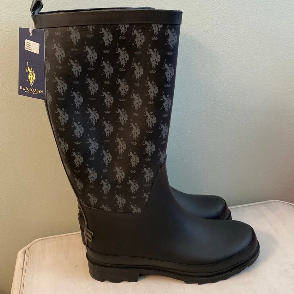 NWT  U.S. Polo Assn. . rain boots